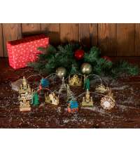 Ёлочная гирлянда с лампами в подарочной коробке «Достопримечательности мира»