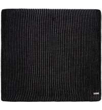 Шарф Nobilis, черный с серым меланжем