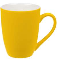 Кружка Good Morning с покрытием софт-тач, желтая