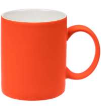 Кружка Promo Soft c покрытием софт-тач, оранжевая