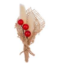 Букет сухоцветов Adorno, красный