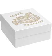 Коробка «Играй гармония», с золотистым принтом