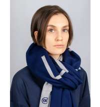 Шарф Bereg, серый с синим