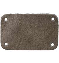 Лейбл кожаный Beta, S, серый