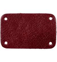 Лейбл кожаный Beta, S, красный