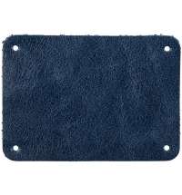 Лейбл кожаный Beta, XL, синий