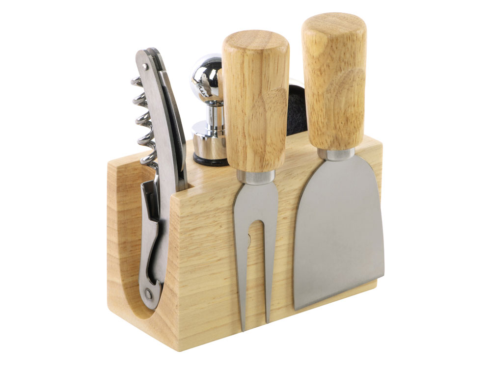 Набор для сыра и вина со съемной подставкой &laquo;Save time&raquo;