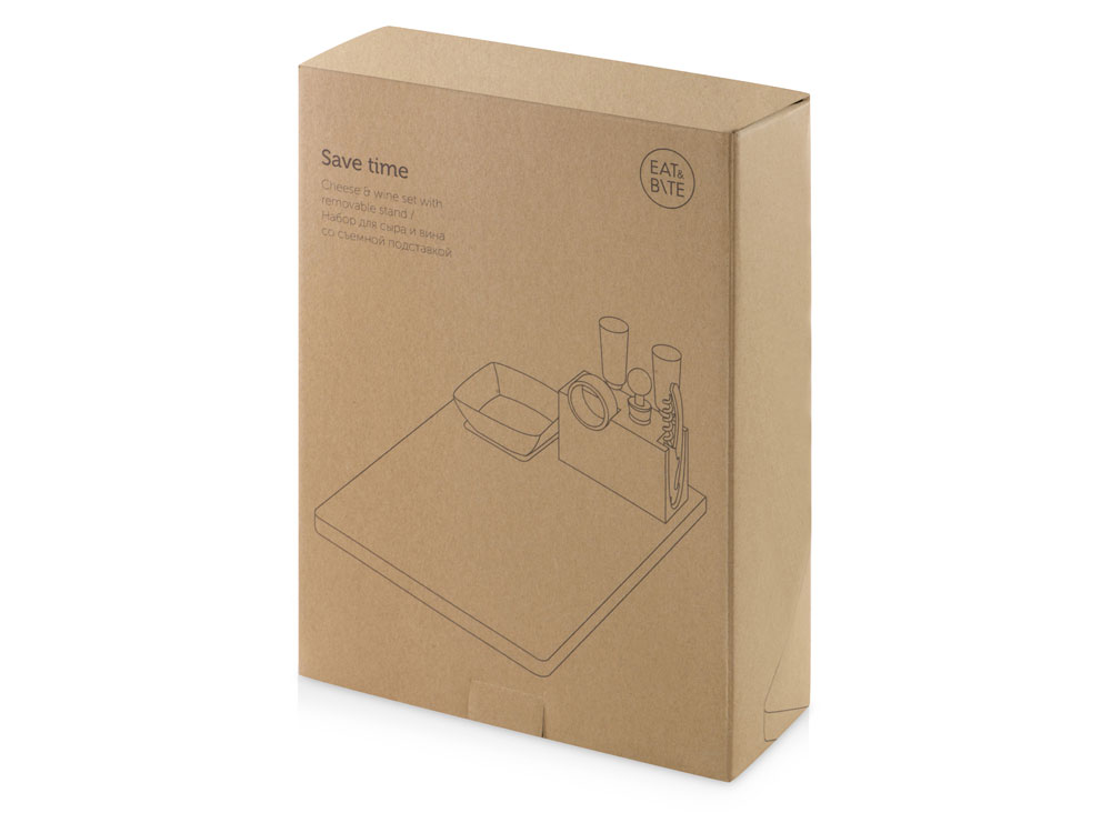 Набор для сыра и вина со съемной подставкой &laquo;Save time&raquo;
