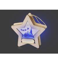 Новогодняя подвеска с подсветкой «Звезда»