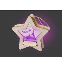 Новогодняя подвеска с подсветкой «Звезда»