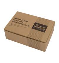 Ланч-бокс «Lunch» из пшеничного волокна с бамбуковой крышкой