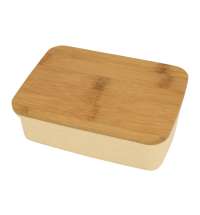 Ланч-бокс &laquo;Lunch&raquo; из пшеничного волокна с бамбуковой крышкой