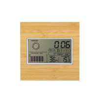 Бамбуковая метеостанция с часами &laquo;Moscow Heat&raquo;