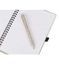 Блокнот А5 «Toledo M» с обложкой из пшеницы и пластика и шариковой ручкой