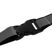 Лента светоотражающая Interlevel, черная с серым