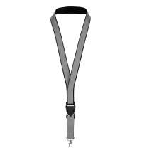 Лента светоотражающая Interlevel, черная с серым