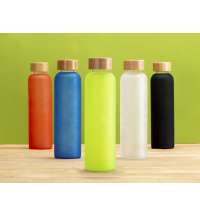 Стеклянная бутылка с бамбуковой крышкой «Foggy», 600 мл