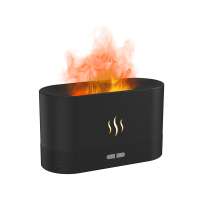 Светодиодный USB увлажнитель-ароматизатор Flame, черный