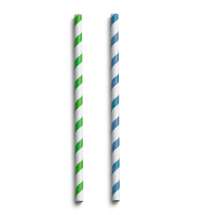 Белая бумажная трубочка, размер 197*6 мм, цветная (25 шт в бумажной упаковке)