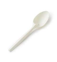 Ложка из кукурузного крахмала, 7 дюймов (17,5 см), белый