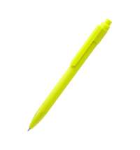 Ручка пластиковая Pit Soft софт-тач, желтая