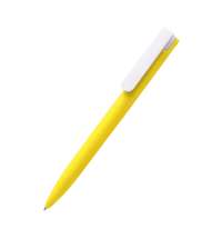 Ручка пластиковая Mira Soft софт-тач, желтый