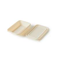 Контейнер с крышкой из кукурузного крахмала, 500 мл