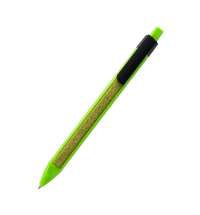 Ручка пластиковая с текстильной вставкой Kan, зеленая