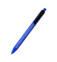 Ручка пластиковая с текстильной вставкой Kan, синяя