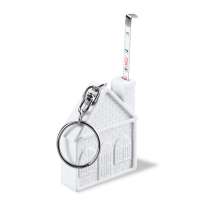 Брелок-рулетка Home, 1 метр, белый