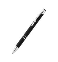 Ручка металлическая Molly софт-тач, черная