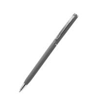 Ручка металлическая Tinny Soft софт-тач, серая