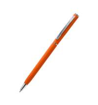 Ручка&nbsp;металлическая&nbsp;Tinny&nbsp;Soft софт-тач,&nbsp;оранжевая