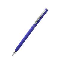Ручка металлическая Tinny Soft софт-тач, синяя