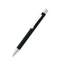 Ручка металлическая Rebecca софт-тач, черная