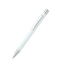 Ручка металлическая Rebecca софт-тач, белая