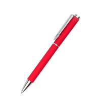 Ручка металлическая Titan софт-тач, красная-S