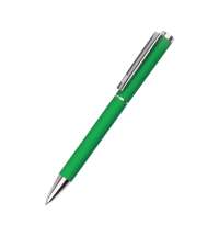 Ручка металлическая Titan софт-тач, зеленая-S