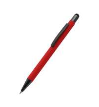 Ручка металлическая Story софт-тач, красная