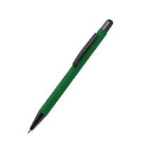 Ручка металлическая Story софт-тач, зеленый