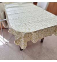 Биоразлагаемая скатерть, бело-золотая