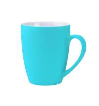 Кружка Elegante софт-тач 350мл, морской волны-S