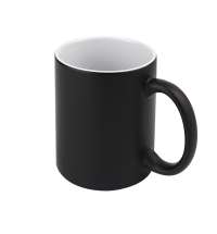Кружка-хамелеон керамическая Йорк, сублимация, черная