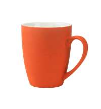 Кружка Elegante, софт-тач, 350мл, оранжевая