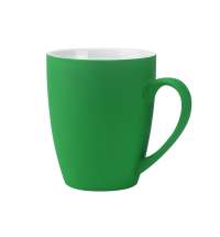 Кружка Elegante, софт-тач, 350мл, зеленая
