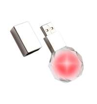 Флешка Diamond 16 Гб, красная подсветка