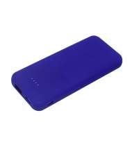 Внешний аккумулятор Arrida 5000mAh, с покрытием Baby skin, синий