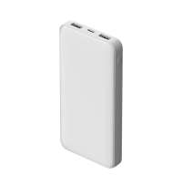 Внешний аккумулятор Polus, 10000 Mah, софт-тач покрытие, белый