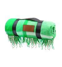 Плед акриловый Glama, зеленый