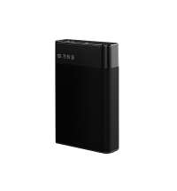 Внешний аккумулятор в металлическом корпусе Apria, 10000 mAh, черный